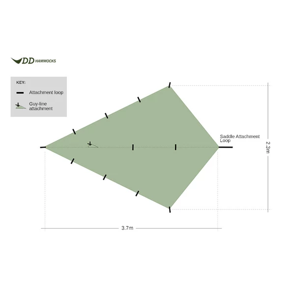 DD SuperLight Bikepacker Tarp - ponyva