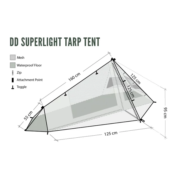 DD SuperLight - Tarp Tent - Olive Green