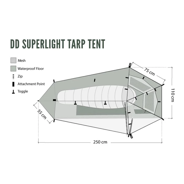 DD SuperLight - Tarp Tent - Olive Green