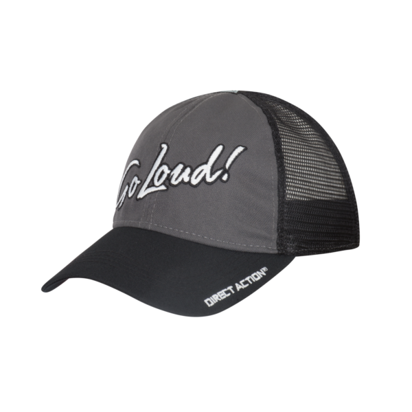 Direct Action GO LOUD!® WALL TAG FEED CAP - Charcoal / Black