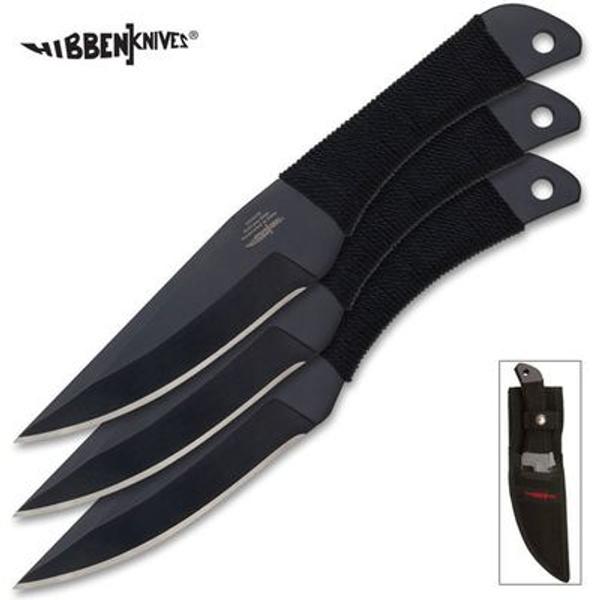 Gil Hibben Cord Grip Triple Thrower Set