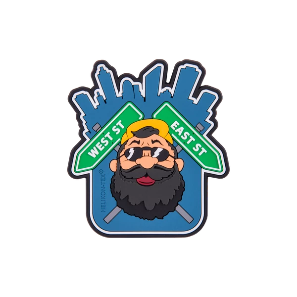 Helikon-Tex "Beardman URBAN" Patch - PVC - Blue