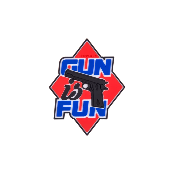 Helikon-Tex "Gun is Fun" Patch - PVC - Red