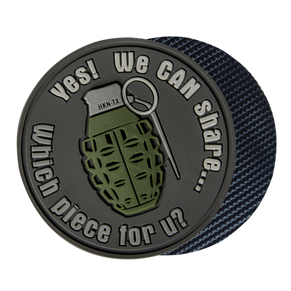 Helikon-Tex &quot;WE CAN SHARE&quot; Grenade Patch - PVC - Grey