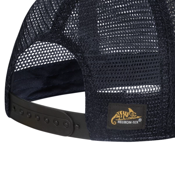 Helikon-Tex Plain Trucker Cap baseball sapka - Washed Cotton - Washed Dark Green / Washed Black C