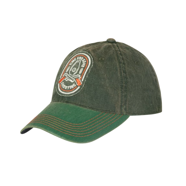 Helikon-Tex Shooting Time Snapback baseball sapka - Dirty Washed Dark Green / Dirty Washed