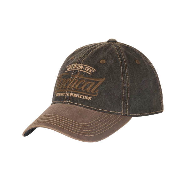 Helikon-Tex Tactical Snapback baseball sapka - Dirty Washed Black / Dirty Washed Brown