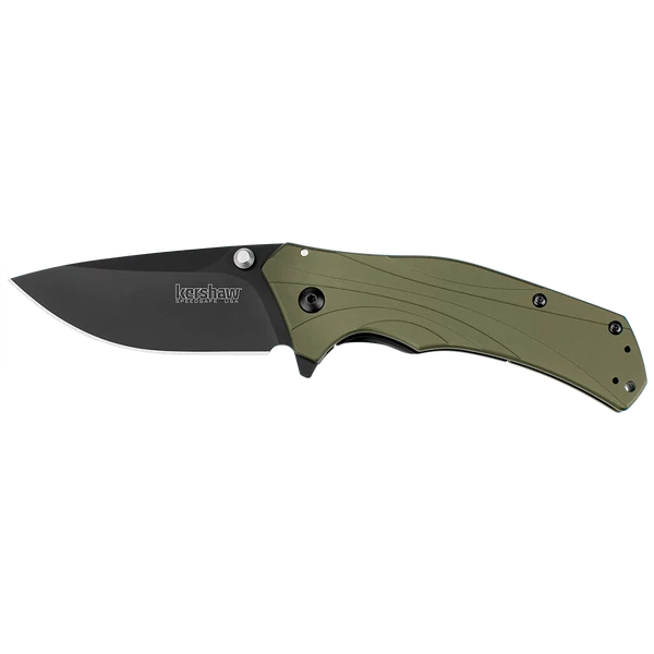 KERSHAW KNOCKOUT - OLIVE/BLACK