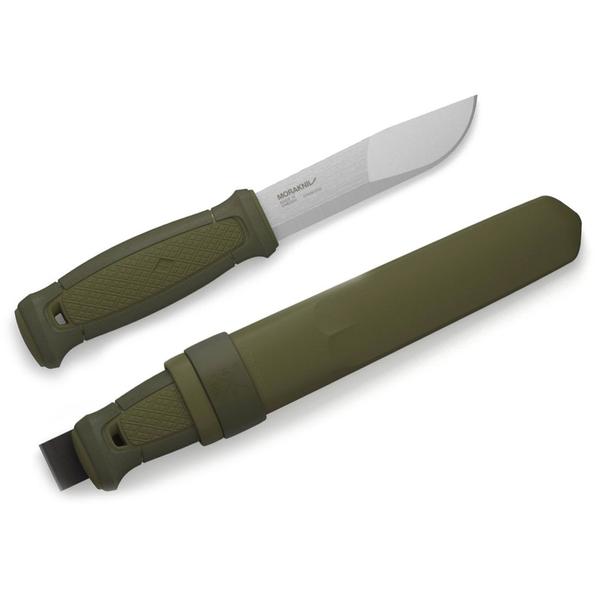 Mora Kansbol - Stainless Steel - Olive Green (ID 12634)