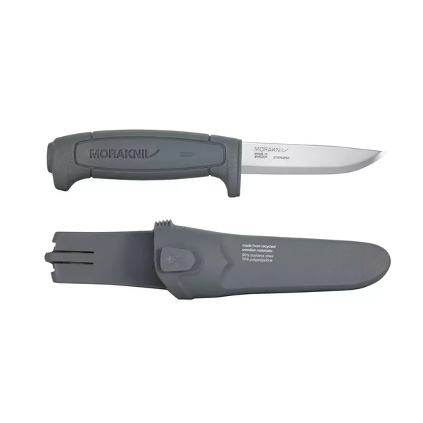 Morakniv Basic 546 SE (S) kés, tokkal, szürke