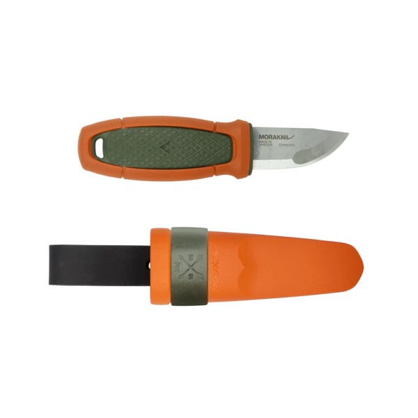 Morakniv® Eldris with Belt Loop (S) - Olive Green / Burnt Orange (ID 14237)