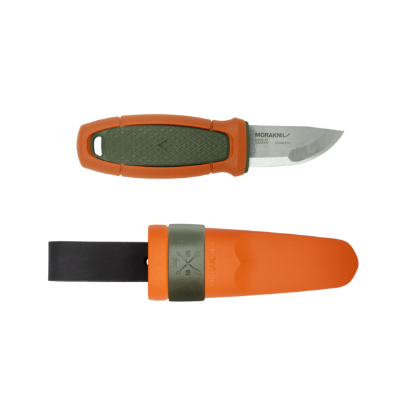 Morakniv® Eldris with Belt Loop (S) - Olive Green / Burnt Orange (ID 14237)