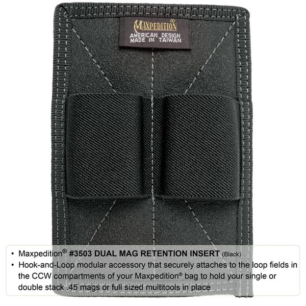 Dual Mag Retention Inser - Fekete