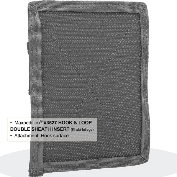 Maxpedition Hook-&-Loop Double Sheath Insert, Khaki-Foliage