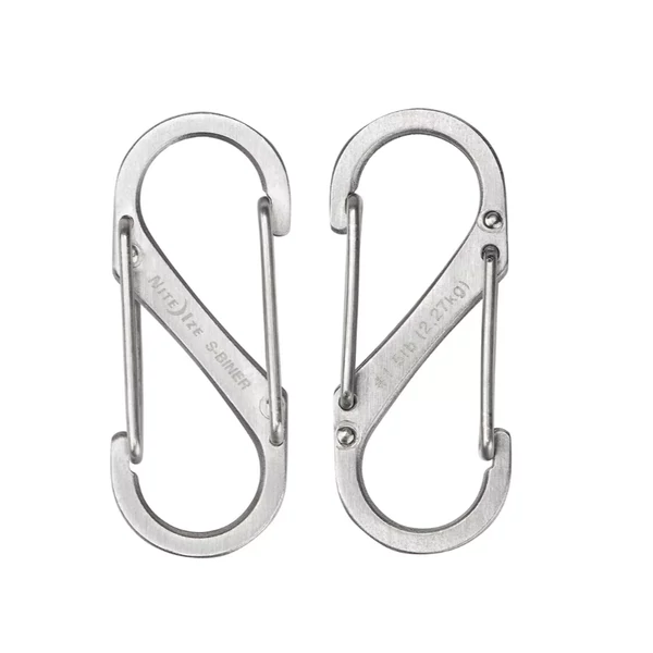 NITE IZE #1 S karabiner ( max 2.2 kg) - 2db, Ezüst