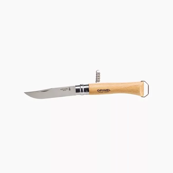 Opinel Tradition Classique Nomade No.10 (S) zsebkés, dugóhúzóval, bükk