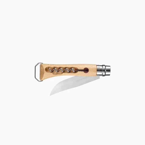 Opinel Tradition Classique Nomade No.10 (S) zsebkés, dugóhúzóval, bükk