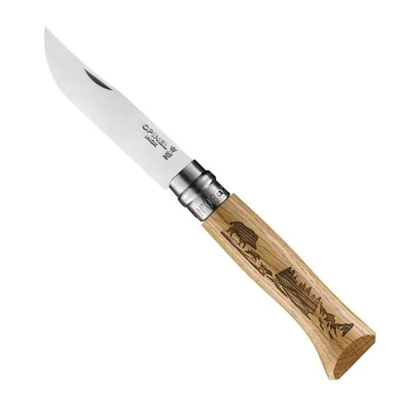 Opinel 8 VRI Animalia Boar bicska vaddisznó ábrával