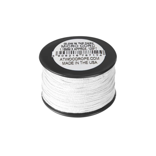 Micro Uber Glow Cord 1.18mm (125ft) - White