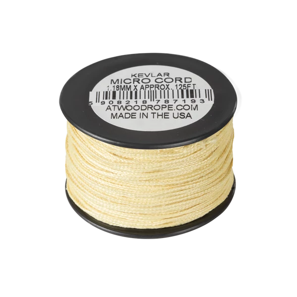 Micro Kevlar Cord 1.18mm (125ft) - Yellow