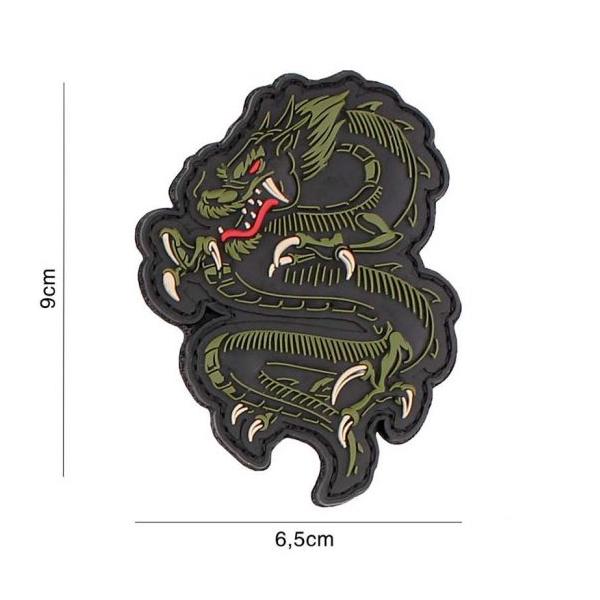Dragon PVC felvarró - zöld