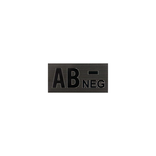 AB Rh- vércsoport felvarró - Black/Boreal Green