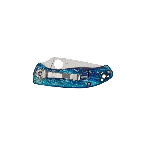 Spyderco Tenacious Blue TI D2 Plain