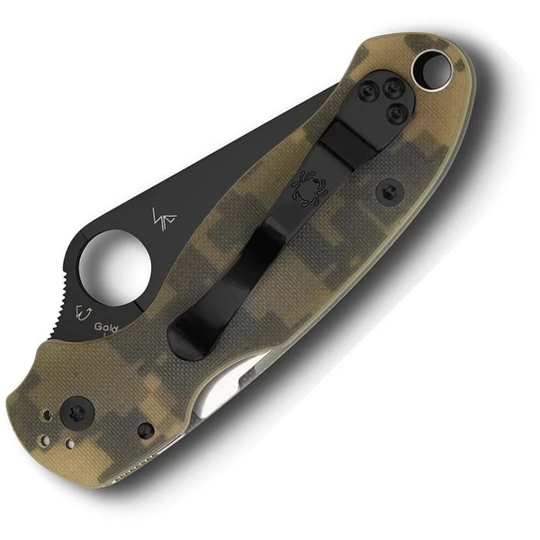 Spyderco Para 3 G-10 DIGITAL CAMO BLACK BLADE