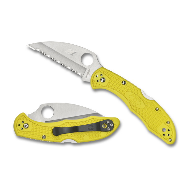 Spyderco Salt FRN Yellow Wharncliffe Spyderedge