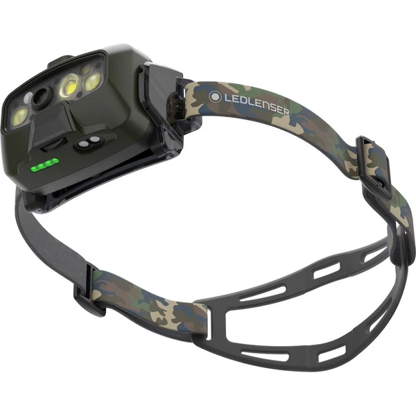LEDLENSER HF8R Core RGB 1600lm/210m, Li-ion, tölthető fejlámpa, terepmintás