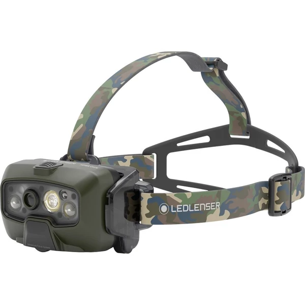 LEDLENSER HF8R Core RGB 1600lm/210m, Li-ion, tölthető fejlámpa, terepmintás