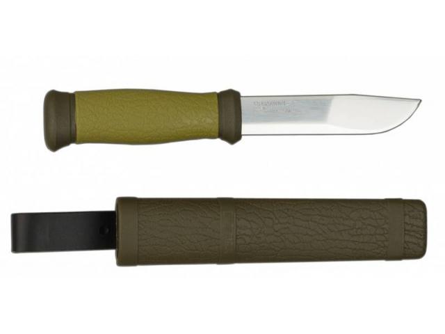 Morakniv® Outdoor 2000 - Stainless Steel - Olive Green (ID: 10629)