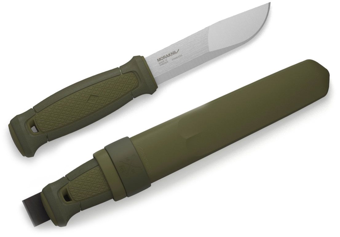 Mora Kansbol - Stainless Steel - Olive Green (ID 12634)