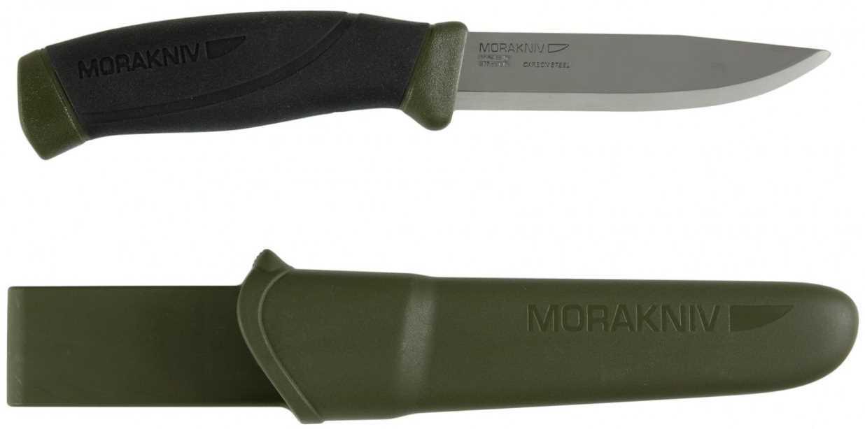 Morakniv® Companion MG (C) - Carbon Steel - Olive Green (ID 11863)
