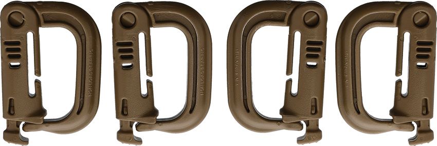 Maxpediton Grimloc Locking D-Ring 4 db/csomag - Coyote