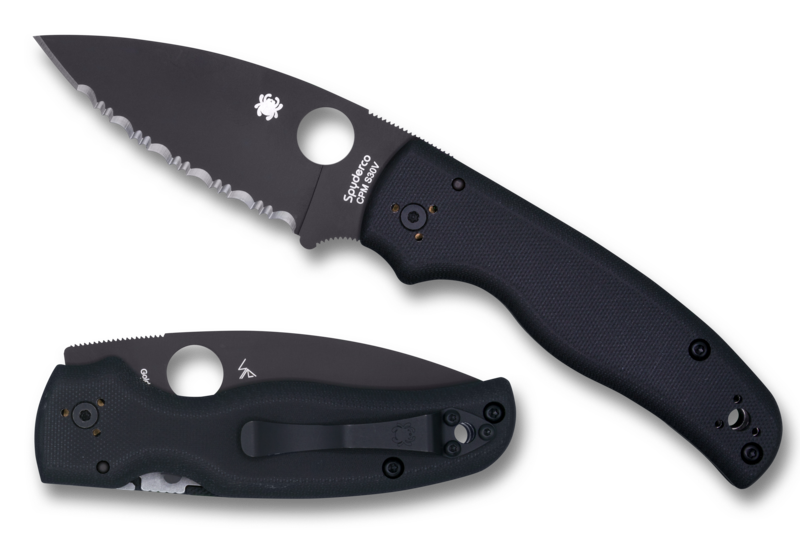 Spyderco Shaman g-10 Black/Black Blade