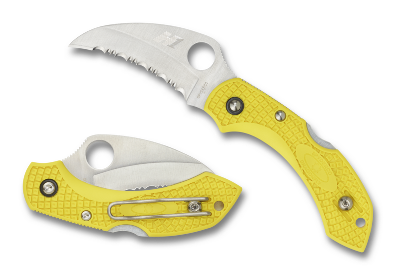 Spyderco Dragonfly 2 Salt FRN Yellow Hawkbill