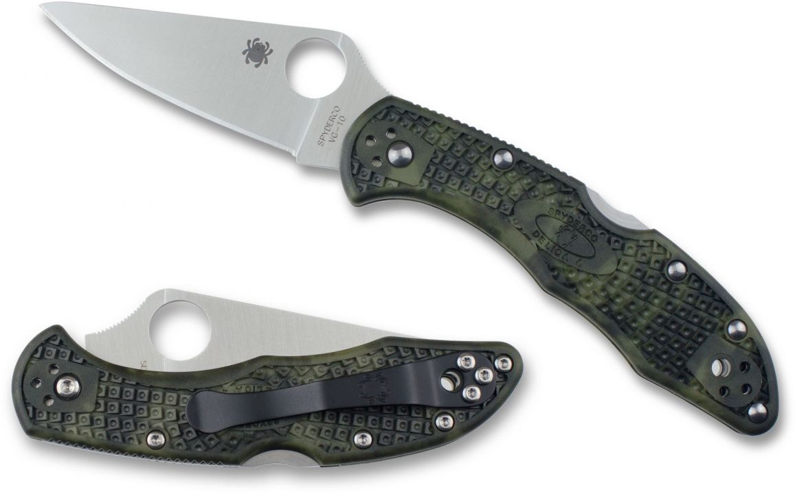 Spyderco Delica 4 Lightweight Green Zome