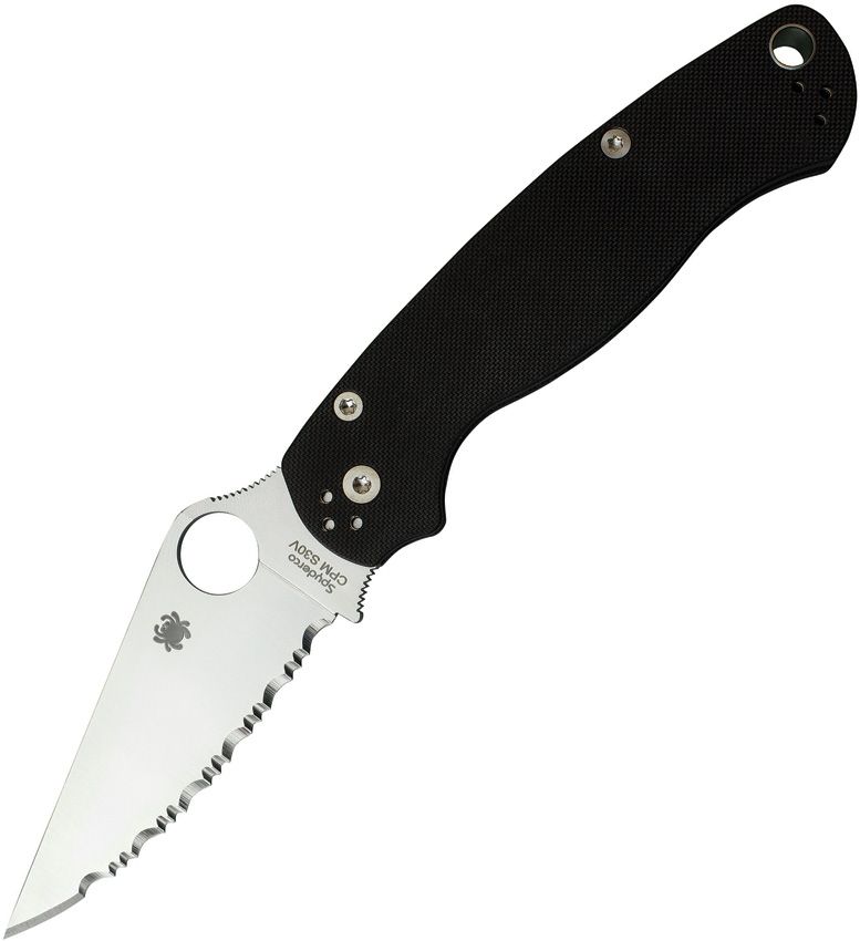 Spyderco Para Military 2 G-10 Black - Spyder edge